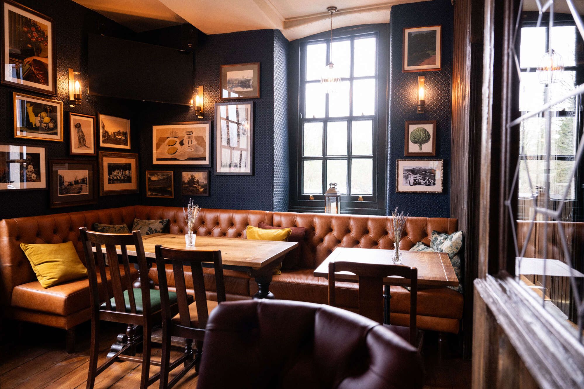 Inside the snug in the bar area