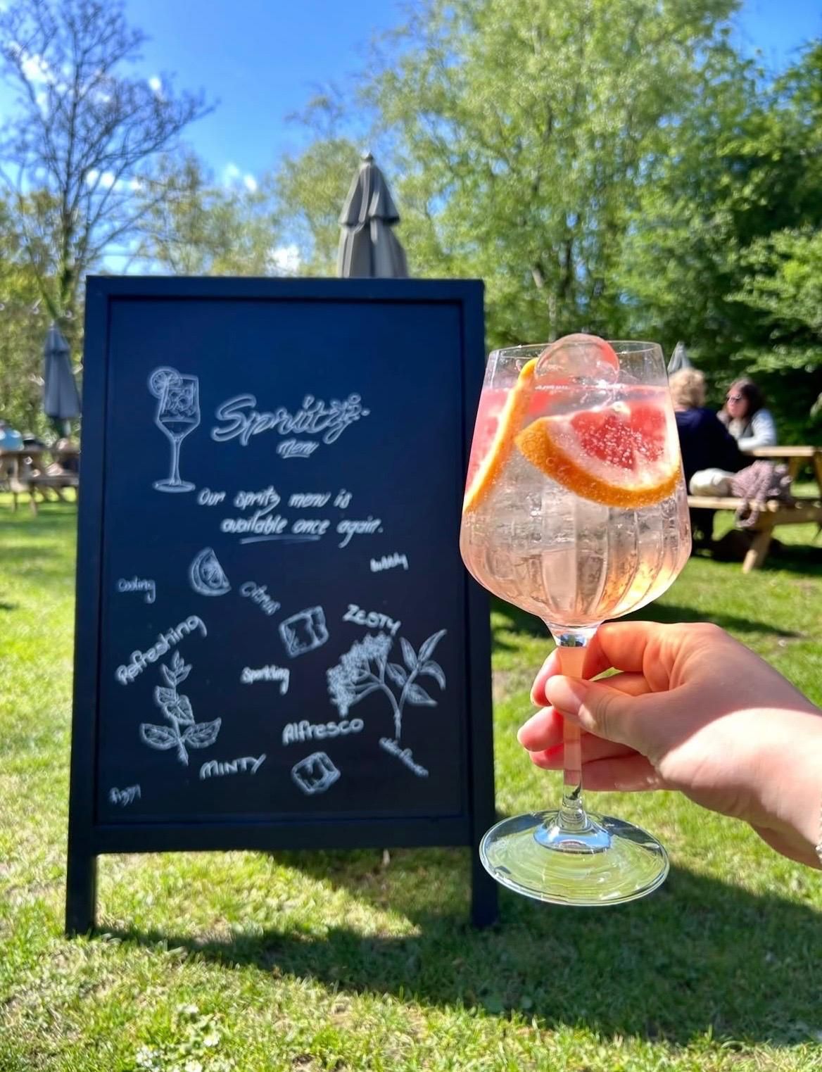 Spritz in garden