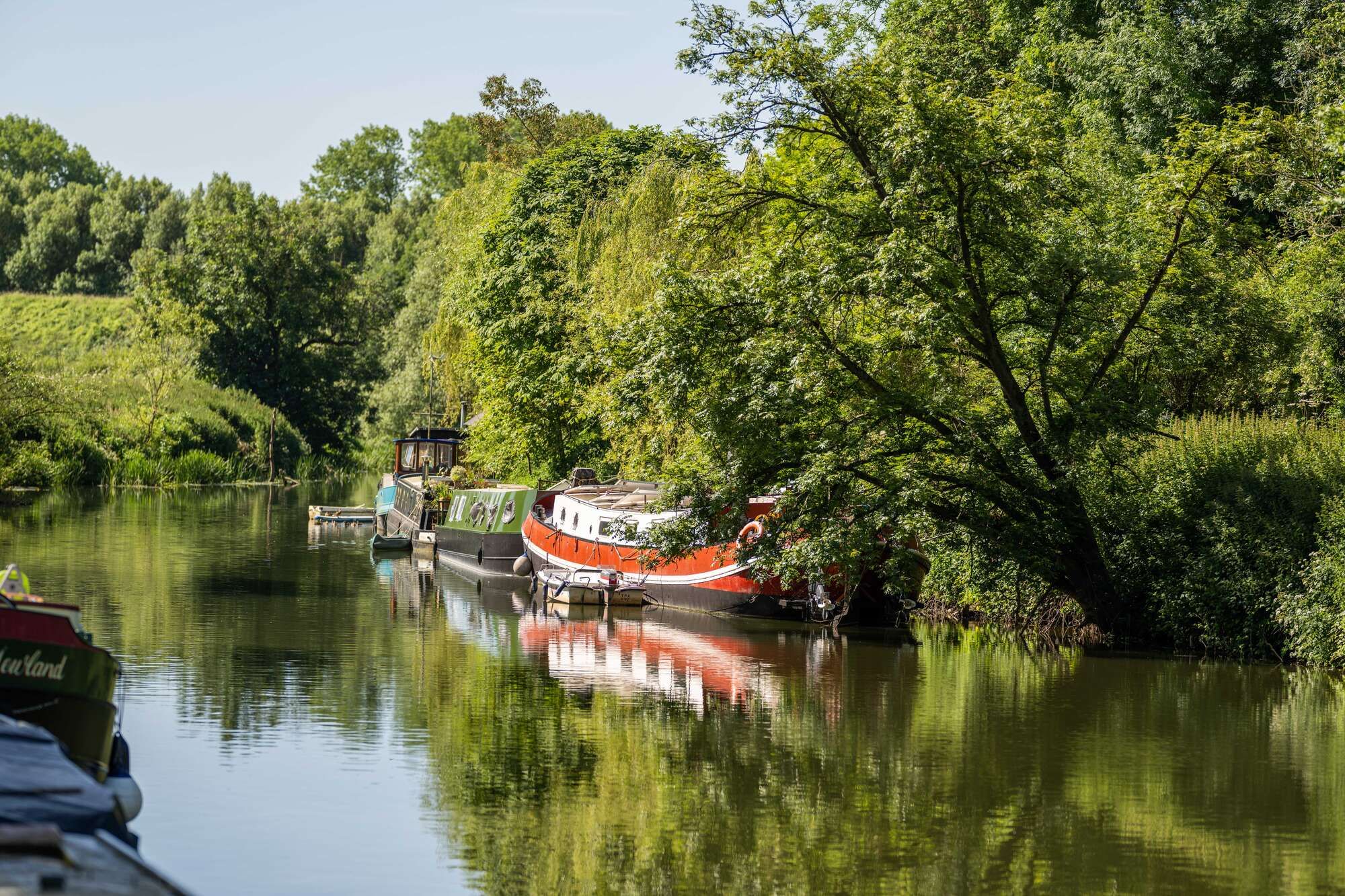 Lock keeper pub garden in Keynsham, by the River Avon